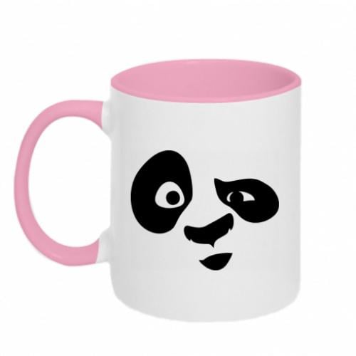 Чашка двухцветная Panda Po 320 мл Белый с розовым (5512659-47-119547)