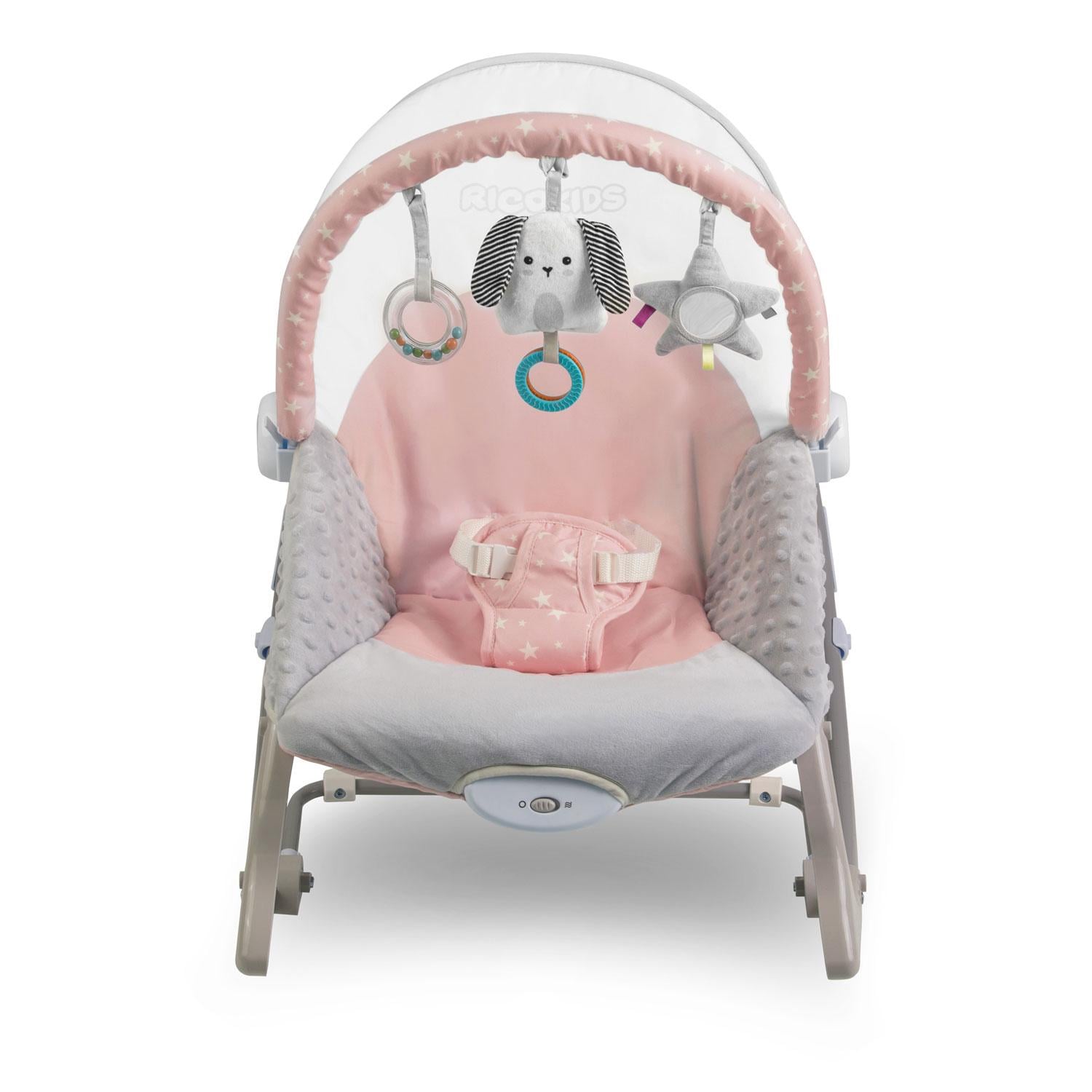 Кресло-качалка с вибрацией Ricokids Розовый