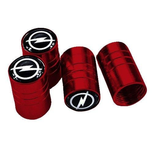 Набір ковпачків на ніпель для автомобіля SUNROZ Caps Long Opel 4 шт. Red