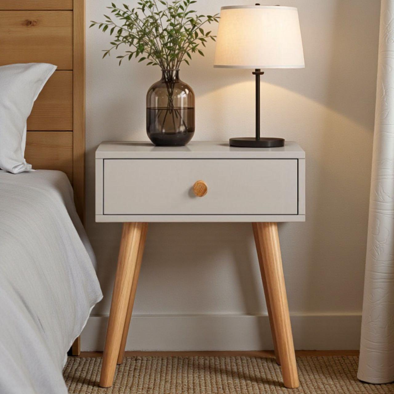 Тумба на деревянных ножках Хьюге-4 450x330x510 мм Кашемир