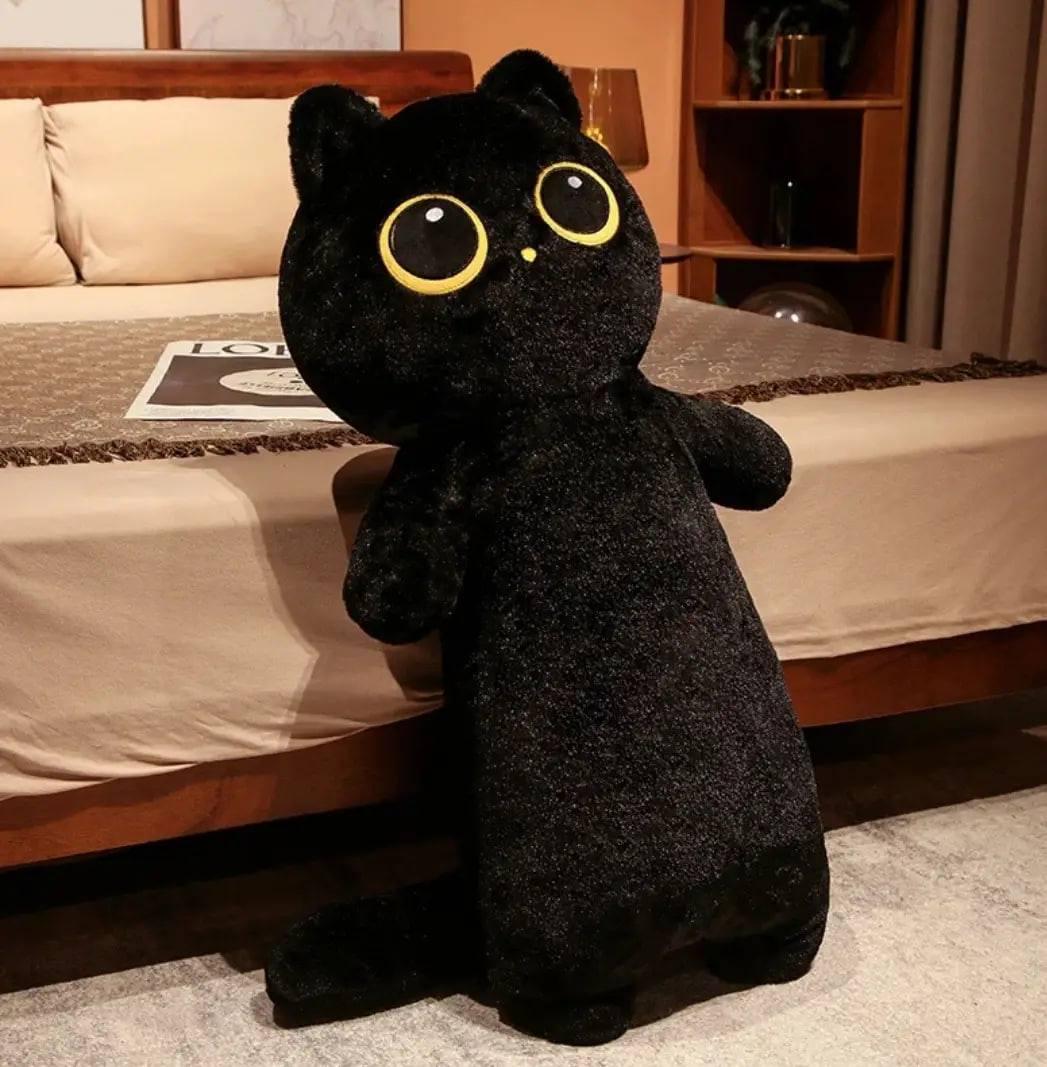 Мягкая игрушка-подушка обнимашка Кот 60 см Черный (1994715701) Мягкая игрушка-подушка обнимашка Кот 60 см Черный (1994715701)