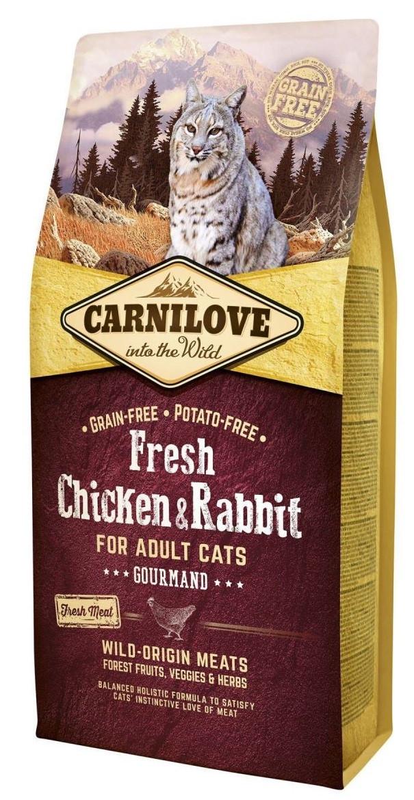 Корм беззерновой для кошек Carnilove Fresh Chicken & Rabbit 6 кг (1789927843)