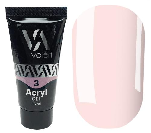Полигель Valeri Acryl Gel 15 мл №03 Milky pink