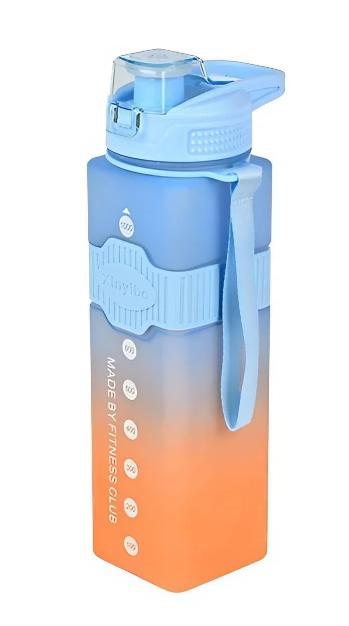 Пляшка-поїлка Sport з мірною шкалою та ремінцем 1000 мл Blue/Orange (31088) Пляшка-поїлка Sport з мірною шкалою та ремінцем 1000 мл Blue/Orange (31088)