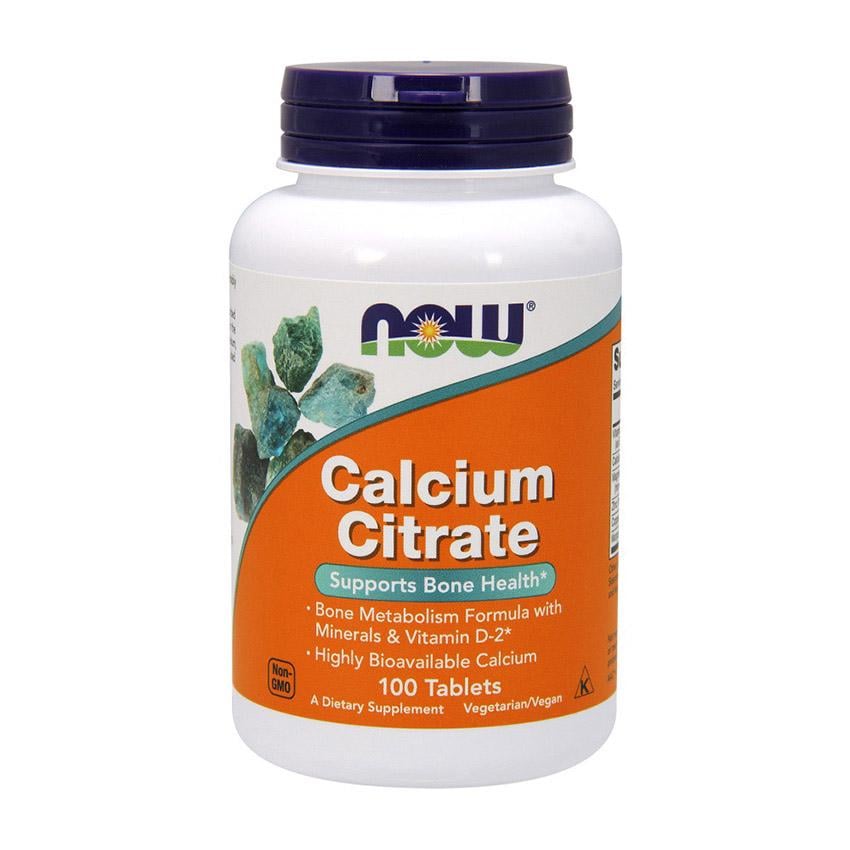 Кальций цитрат с магнием и витамином D2 NOW Calcium Citrate 100 табл.