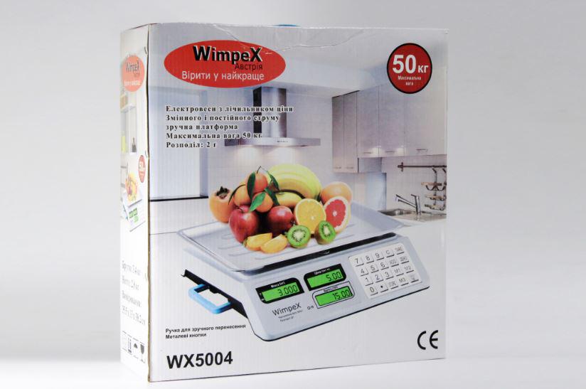 Торгові ваги Winpex 5004 Metal 6 V до 50 кг - фото 6