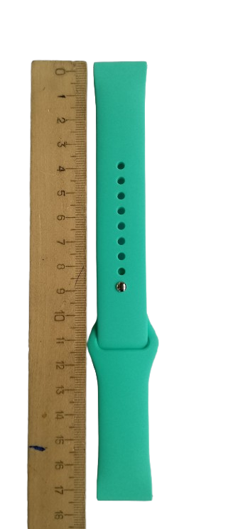 Ремешок для часов силиконовый 175х22 мм Spearmint green (3796) - фото 3 Ремешок для часов силиконовый 175х22 мм Spearmint green (3796) - фото 3