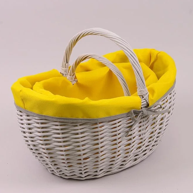 Комплект корзин с тканью Flora 2 шт. Серый (50063)