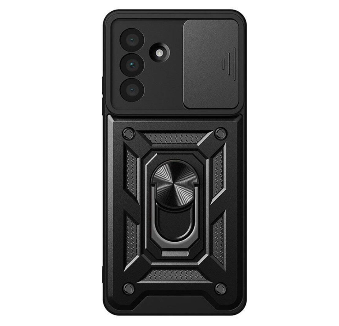 Чехол Primo Shockproof для Samsung Galaxy M56 5G SM-M566 противоударный с подставкой и шторкой камеры Black (2929599803)