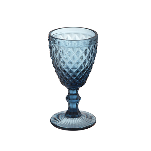 Набор бокалов для вина SNT Аргайл 240 мл 6 шт. Кобальтовый (9444-2)