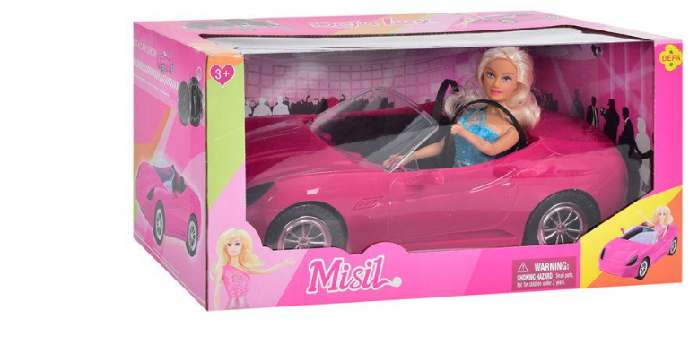 Машина с куклой Defa Lucy Барби Розовый (33100753)