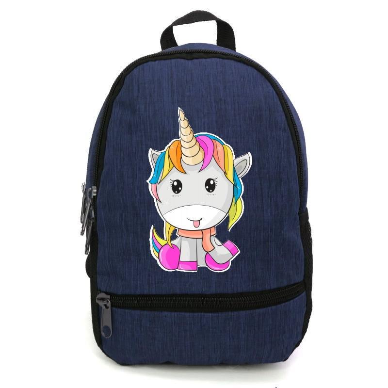 Школьный детский рюкзак Cappuccino Toys с принтом Unicorn EDN-0033 12,5 л Синий (1369989250)