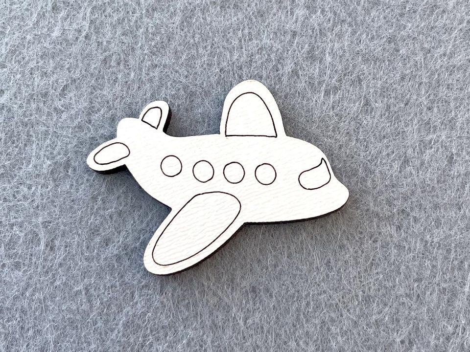 Декор из фанеры Самолет 50 шт. (21053)