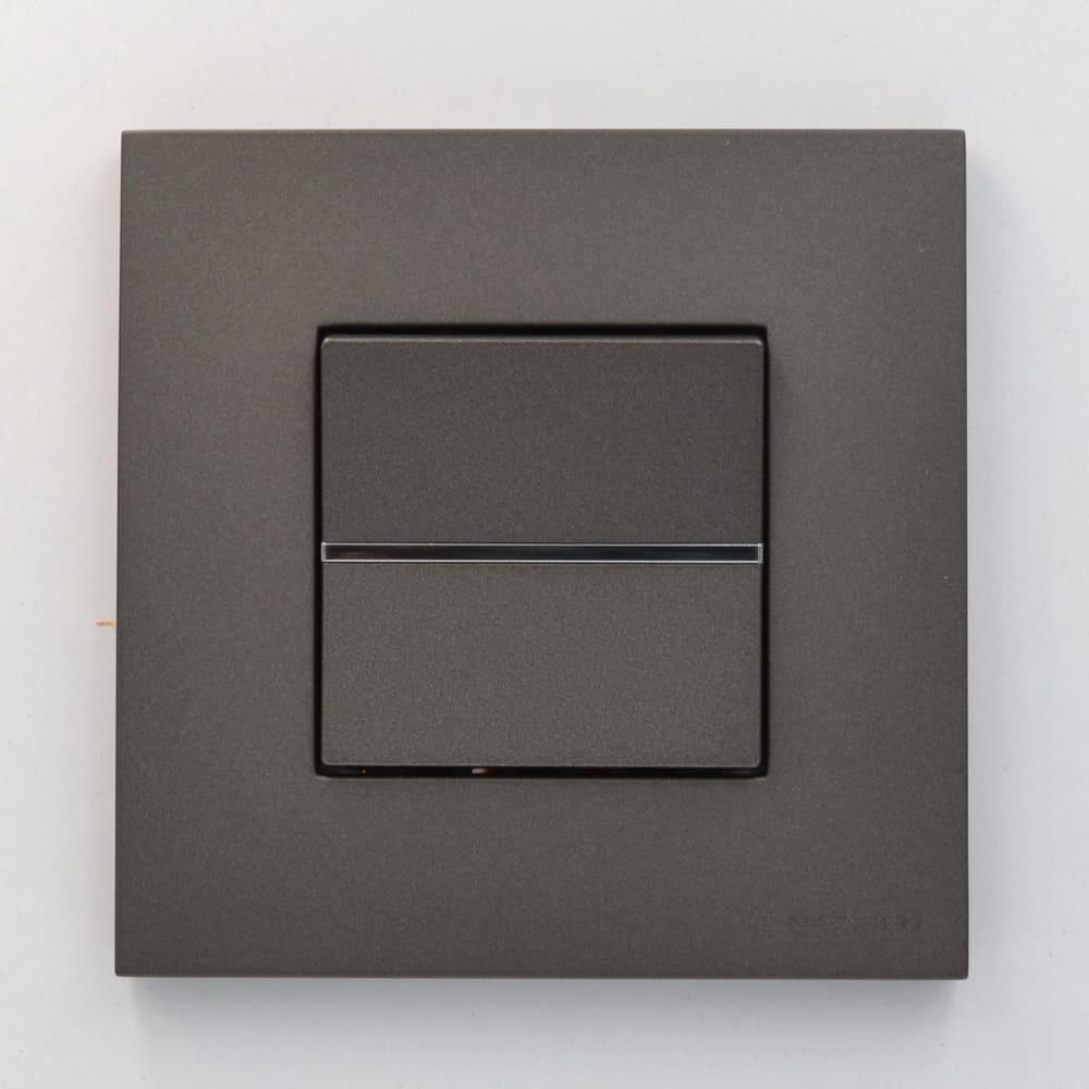 Выключатель одноклавишный ZENIt промежуточный Антрацит (2CLA221000N1801) - фото 2