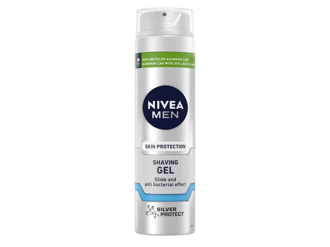 Гель для гоління Nivea Срібний захист 200 мл (4005808539987)