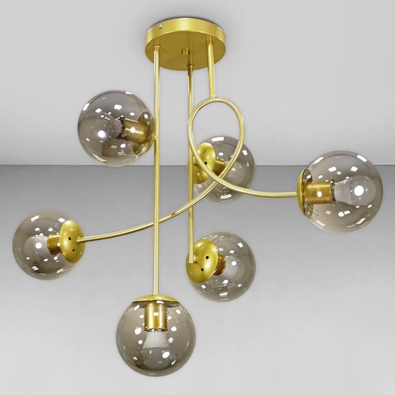 Люстра потолочная Light House LS-17079-6 Золото/ Черный