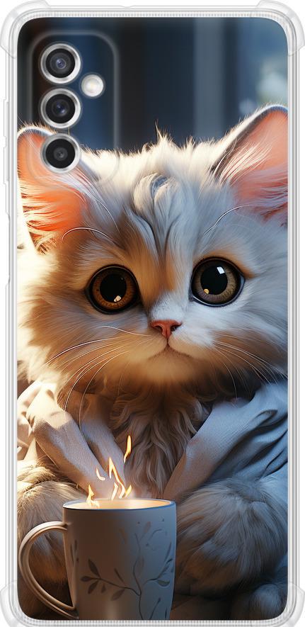Чехол на Samsung Galaxy M52 M526B White cat (5646sp-2490-42517)