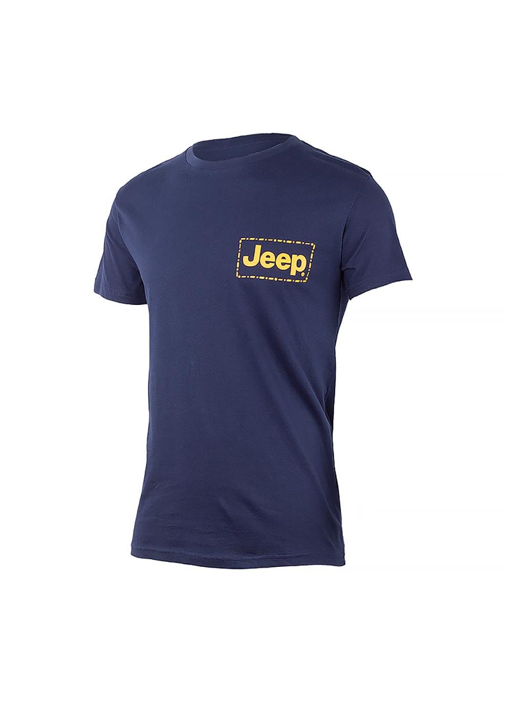 Футболка мужская JEEP T-SHIRT Stiched frame Small Print J22W XL Синий (O102585-J864 XL)