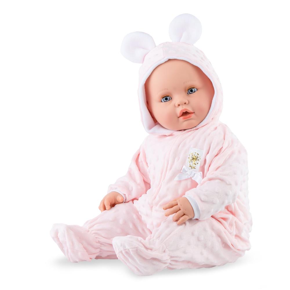 Кукла виниловая испанская испанская Marina&Pau новорожденная девочка Paula без волос с моргающими глазами и механизмом в коробке 63 см