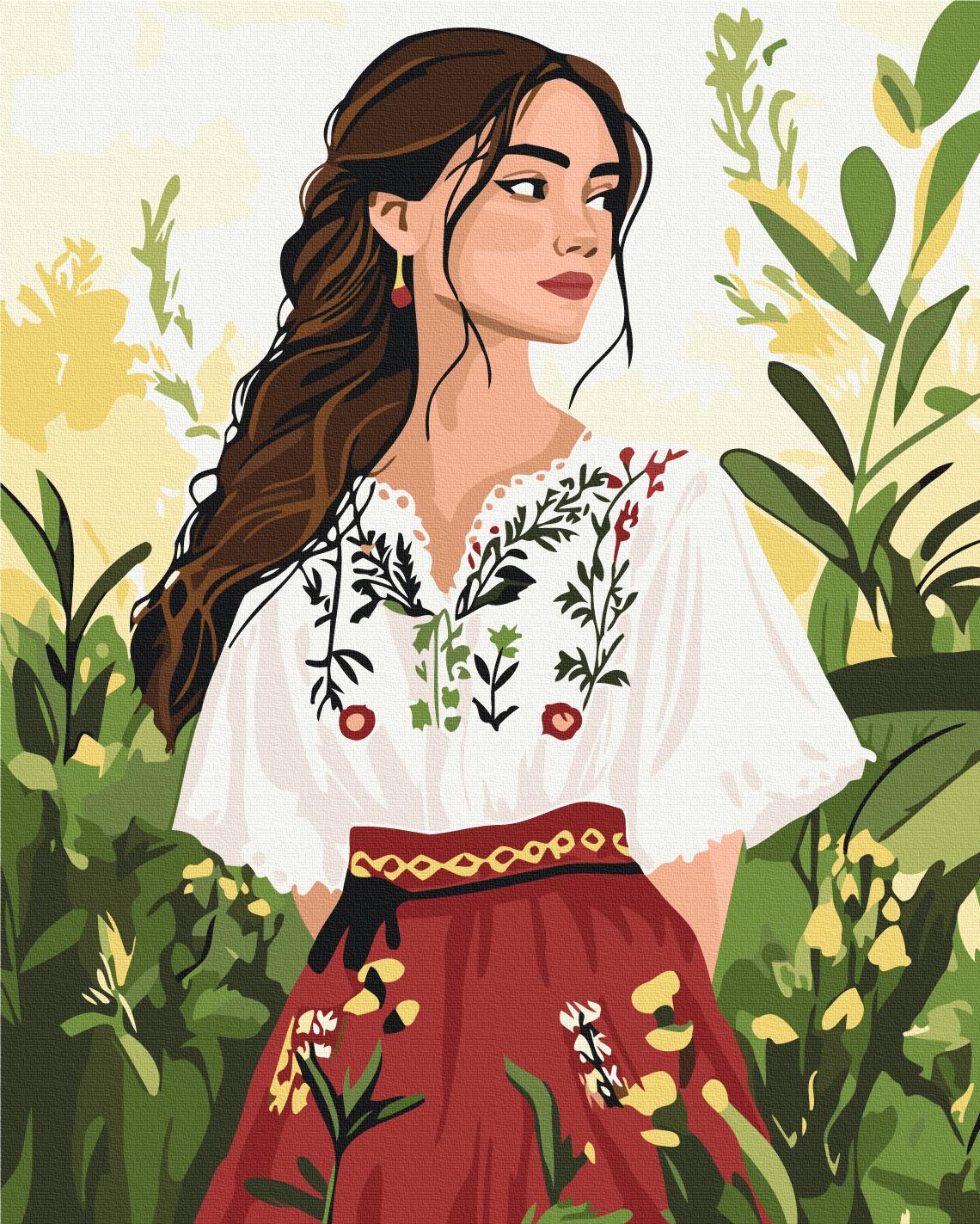 Картина по номерам Brushme Мелодия вышивки 40x50 см (BS54344)