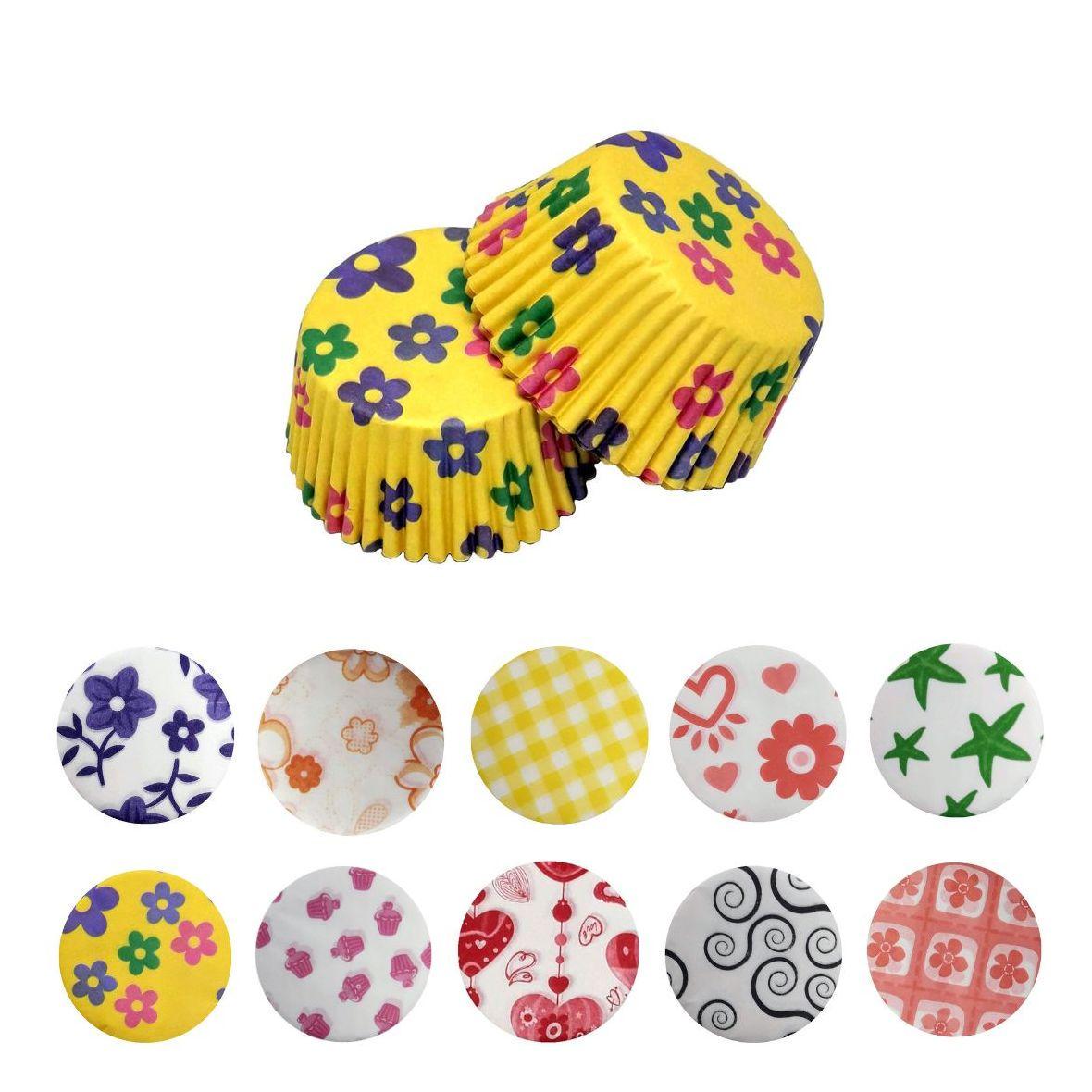 Формы для выпечки кексов и маффинов бумажные Empire M-3702 d 5/7 см ассорти 1000 шт. (205006)