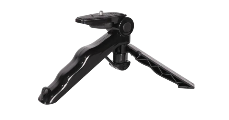 Тренога для телефона с микрофоном и вспышкой Good Idea AY-49 4в1 для селфи и видео Черный (25478А)