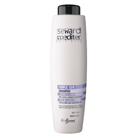 Шампунь блеск и цветокоррекция Purple 12/S Shampoo антижелтый эффект 1000 мл (1321)