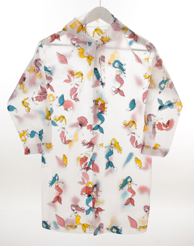 Дождевик Bambi MK 4097 Русалочки М Белый