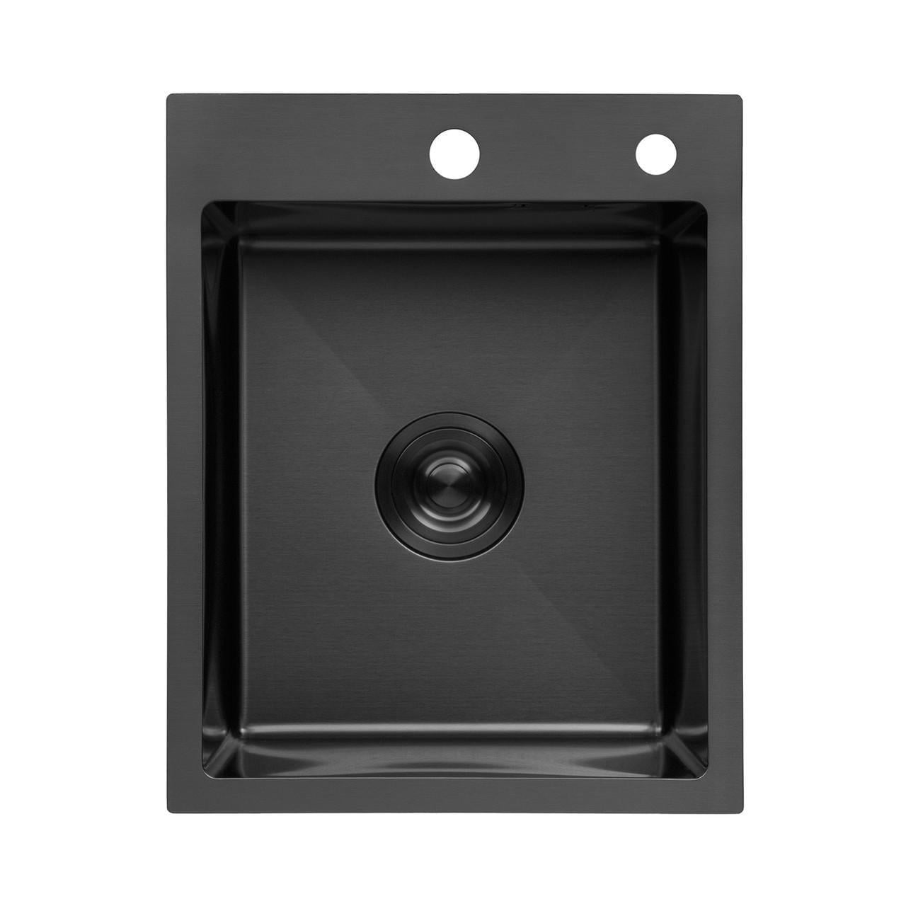 Мойка для кухни Kroner KRP PVD Schwarze 4050HM 3,0/1,0 мм