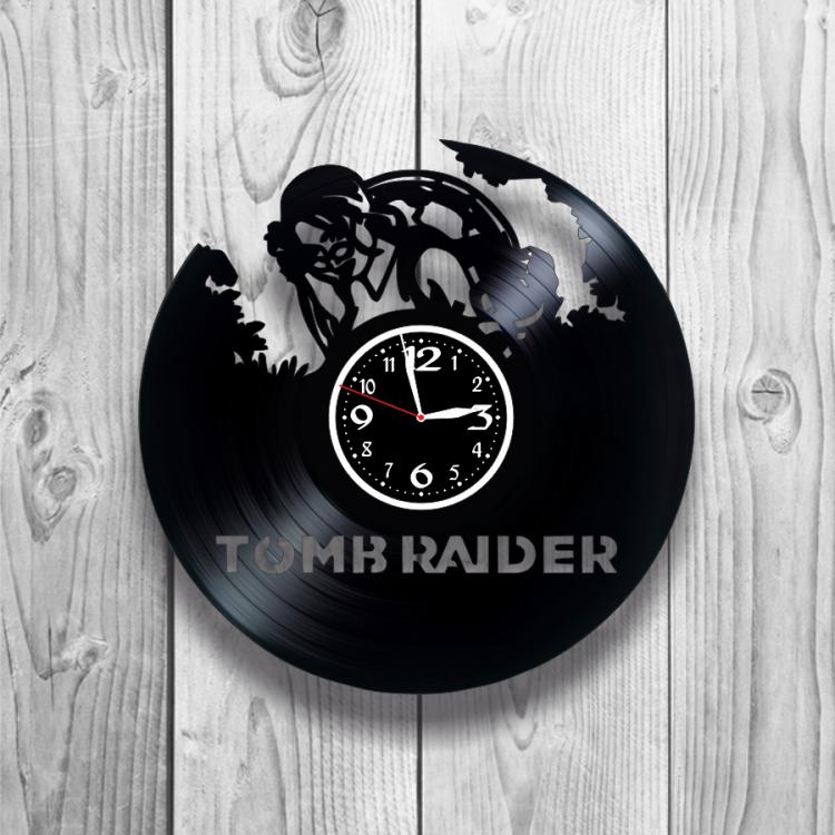 Часы настенные Tomb Raider 0322 из виниловой пластинки