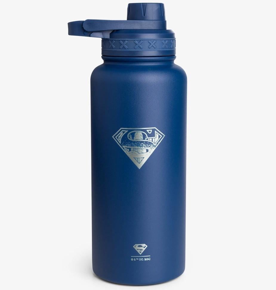 Бутылка для воды металлическая с двойной вакуумной изоляцией Bohtal Insulated Bottle 960 мл/32 oz Blue Superman (3070040785)