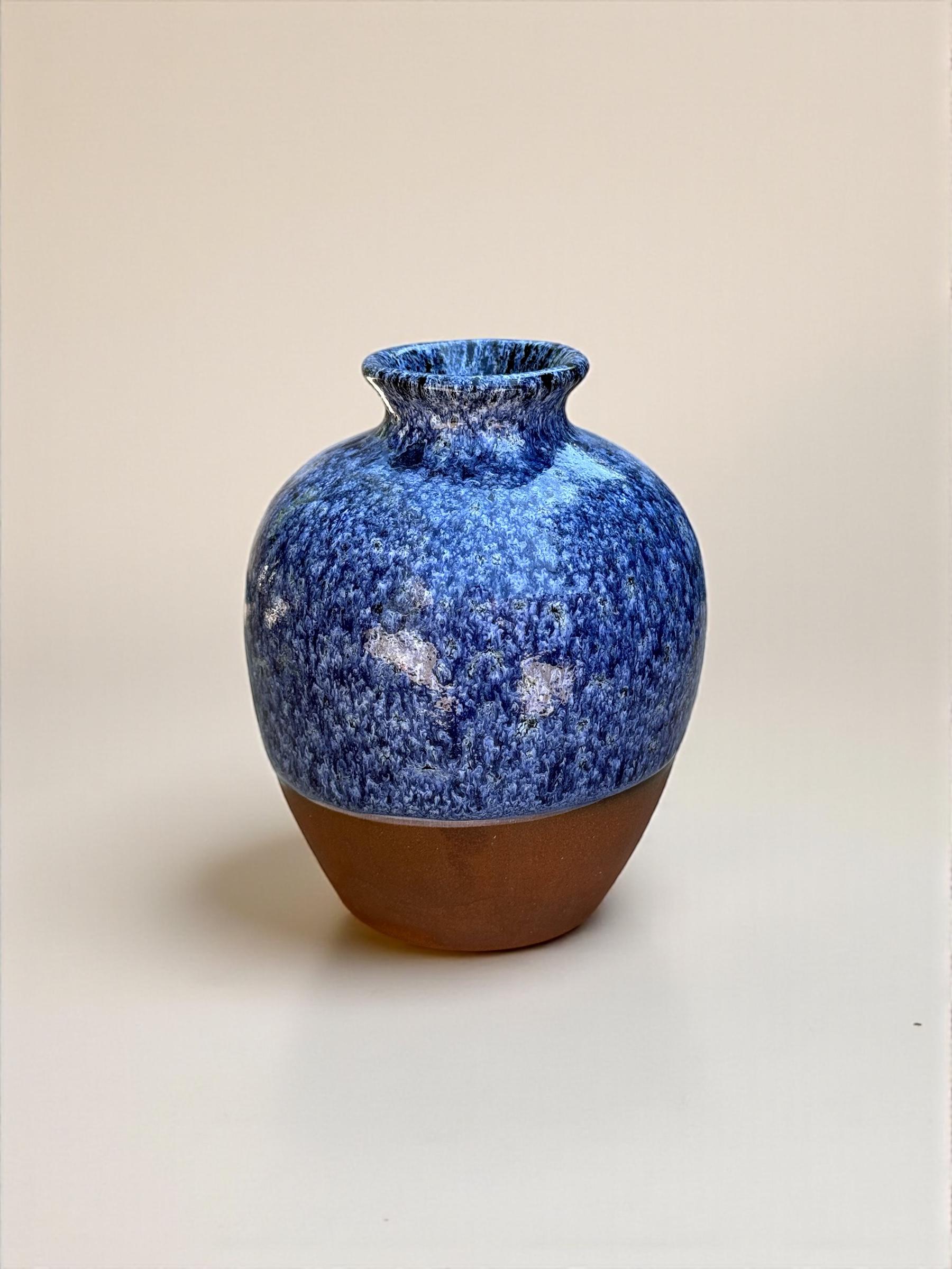 Ваза круглая ручной работы Синий (28833749)