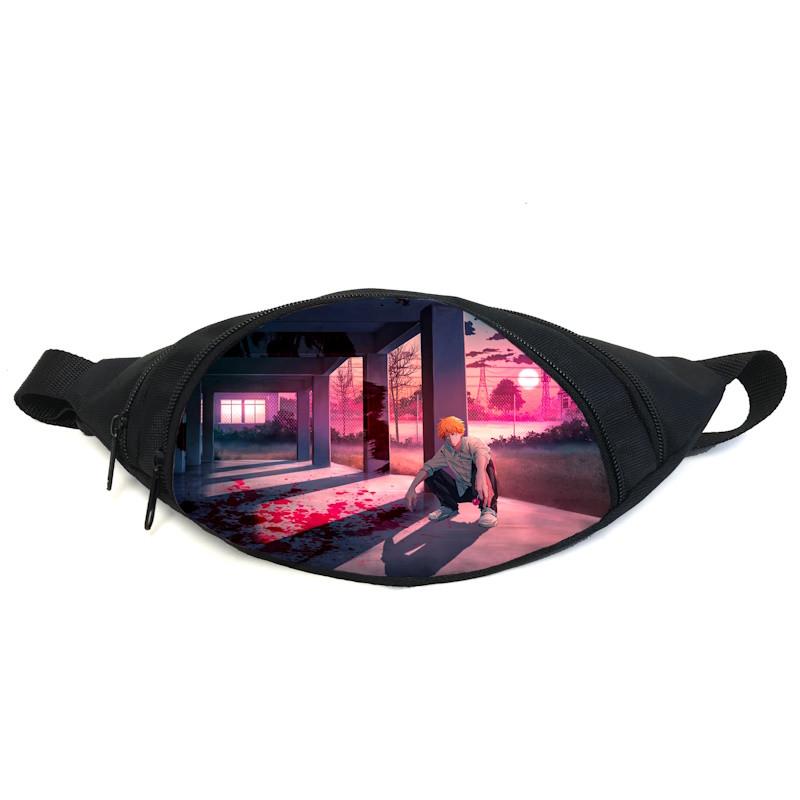 Поясна сумка-бананка Cappuchino toys Людина бензопила GB CwM 044 Чорний (2087115230)