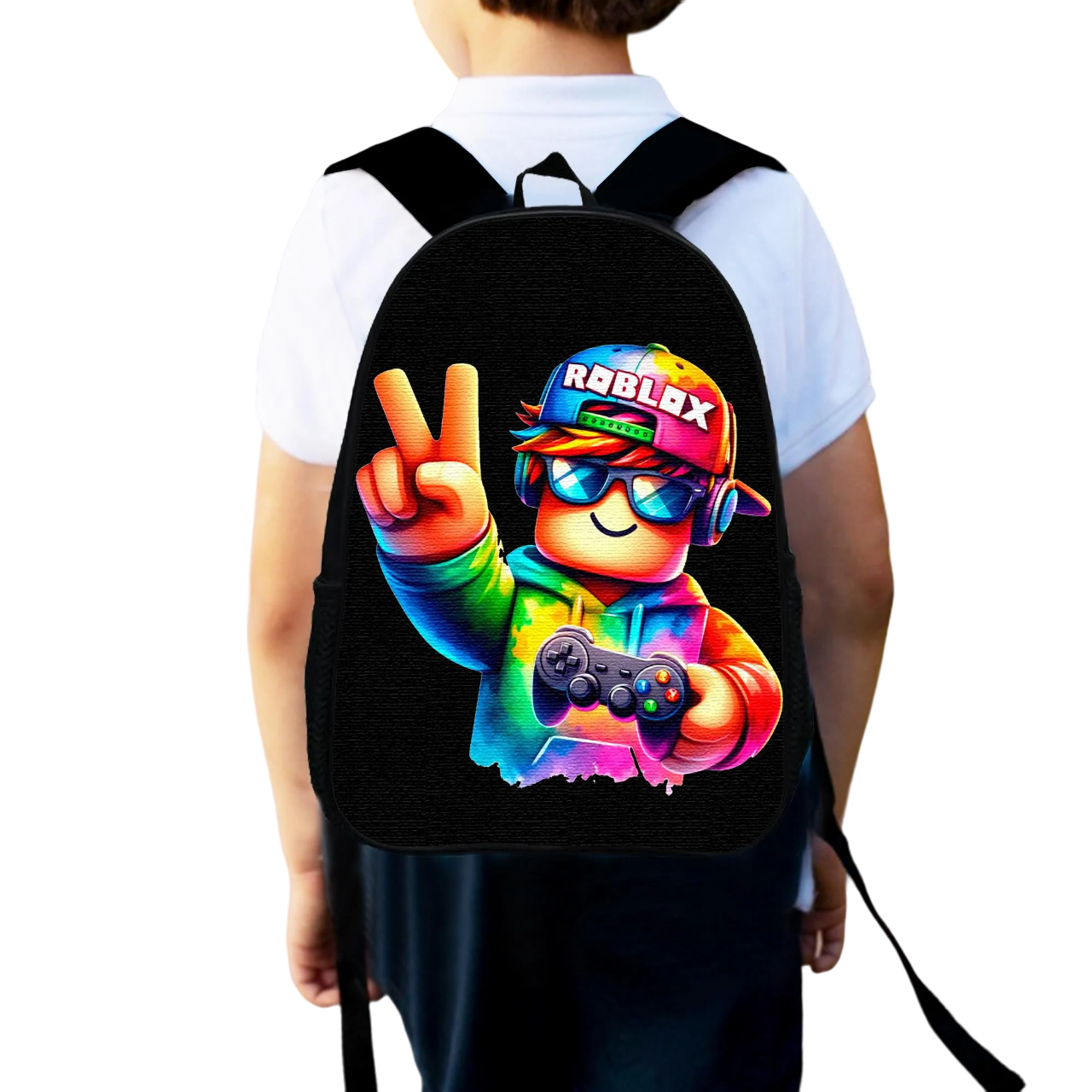 Школьный рюкзак детский для мальчика Roblox городской 34х27 см (0030)