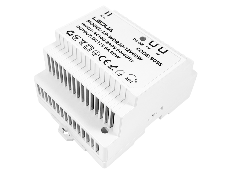 Блок питания на DIN-рейке LEDUA 12V 60W 5А IP20 (LP-WDR20-12V60W)