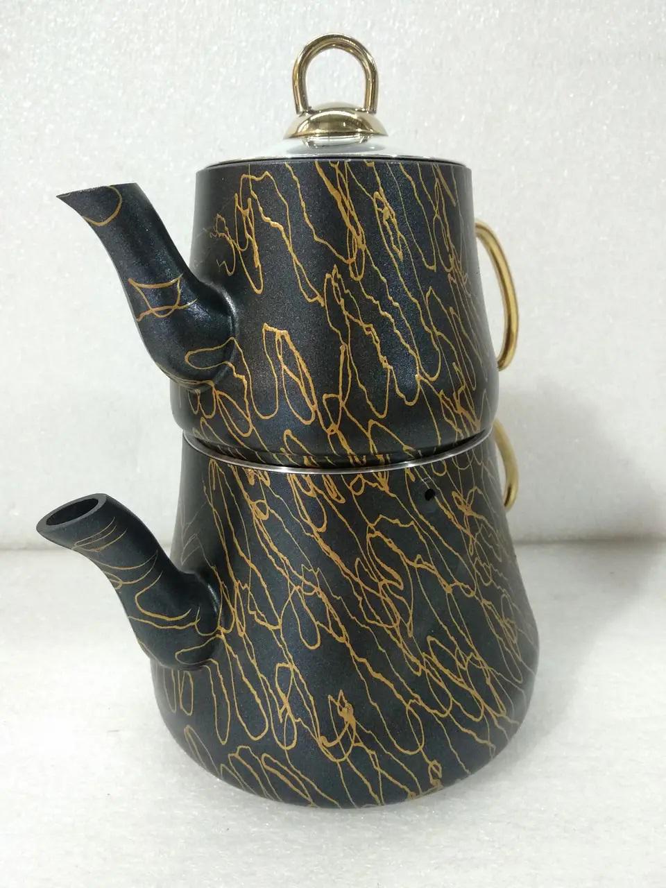 Чайник двухярусный O.M.S. Collection 8204 M 0,8/1,8 л Gold (88495) - фото 3 Чайник двухярусный O.M.S. Collection 8204 M 0,8/1,8 л Gold (88495) - фото 3