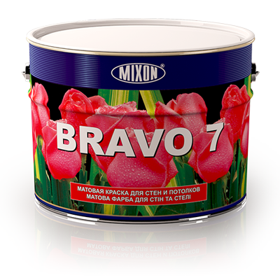 Фарба для стін та стелі Mixon Bravo 7 W0 10 л Білий