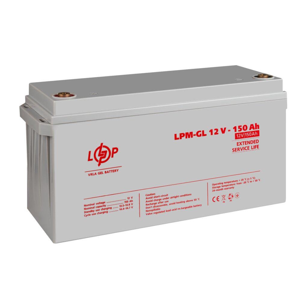 Аккумулятор гелевый для ИБП LogicPower LPM-GL 12V-150 Ah - фото 3