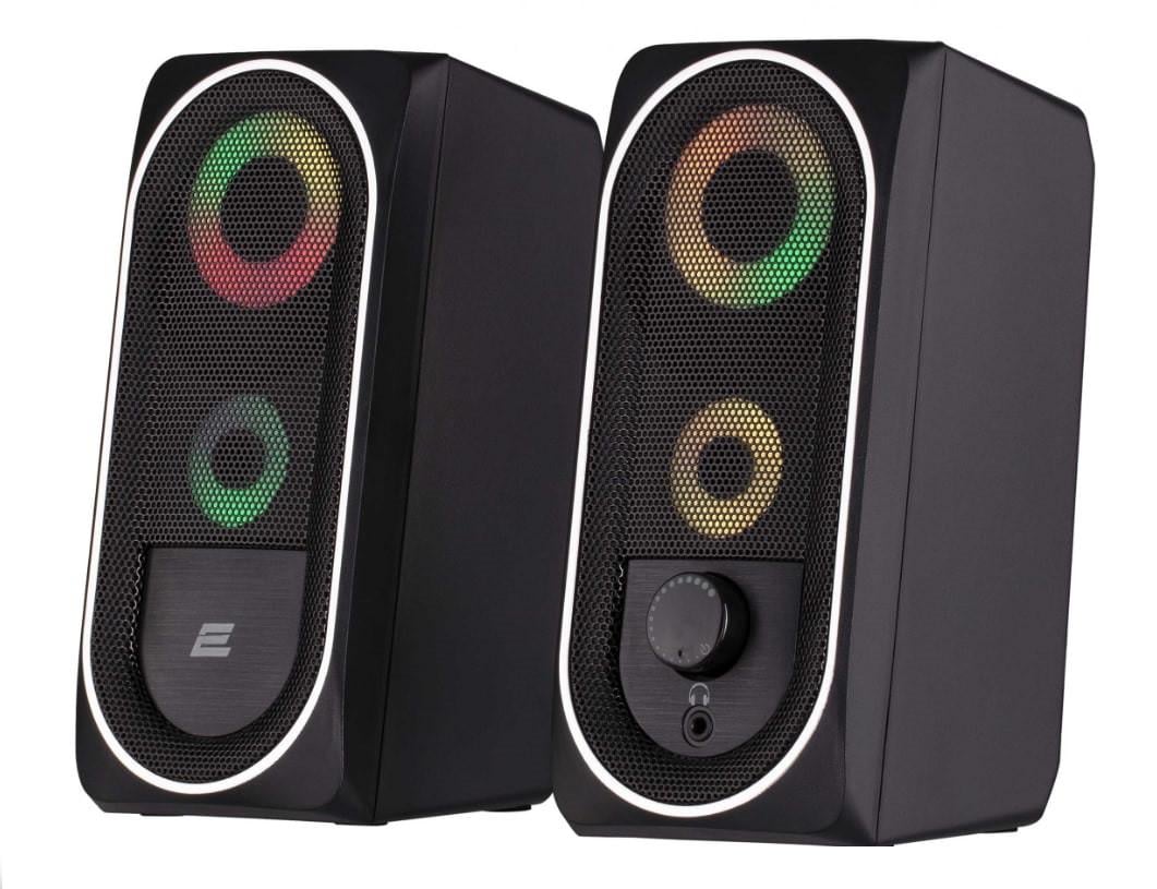 Динаміки для комп'ютера 2E PCS234 RGB 2.0 USB Black (iz16508)