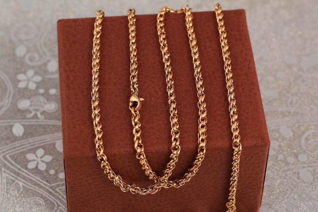 Цепь Xuping Jewelry колос 60 см 3 мм Золотистый