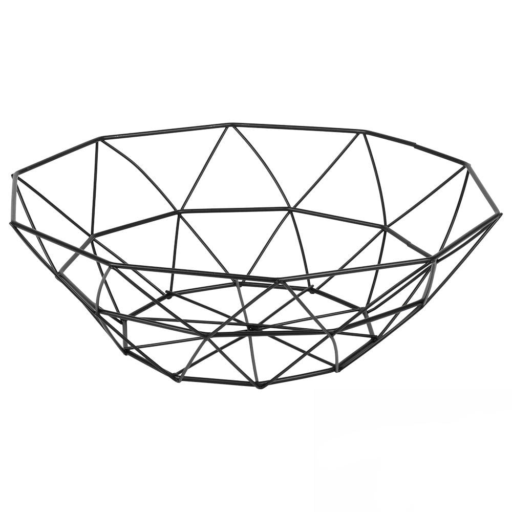 Кошик для сервірування фруктів металевий сітчастий 25,5 см Black (33143108)