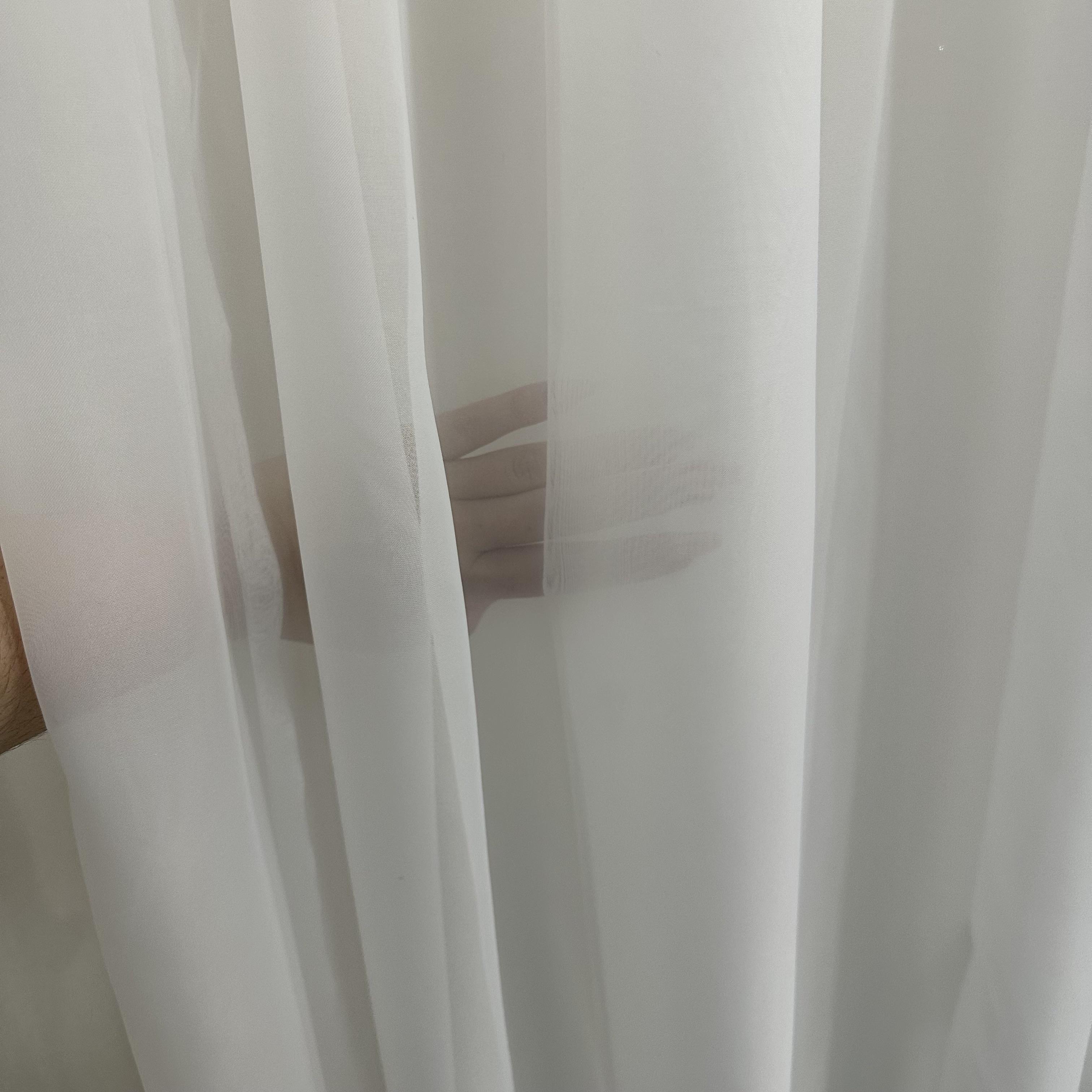 Тюль шифоновий готовий на тасьмі 300х270 см Білий (ТШ-3) - фото 8 Тюль шифоновий готовий на тасьмі 300х270 см Білий (ТШ-3) - фото 8