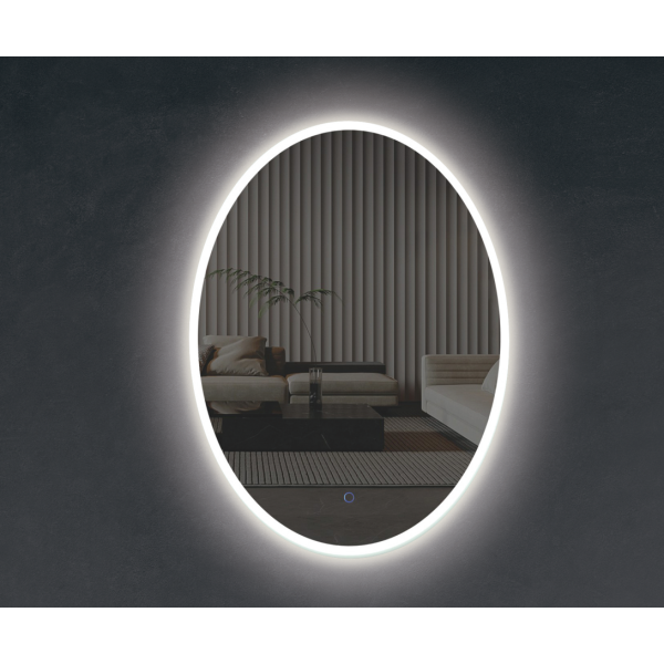 Зеркало овальное для ванной комнаты Insana 359 с LED-подсветкой 60х80 см (А0054903)