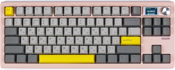Клавиатура EPOMAKER Shadow-S Wisteria Linear Pink (SHS-P-WL)