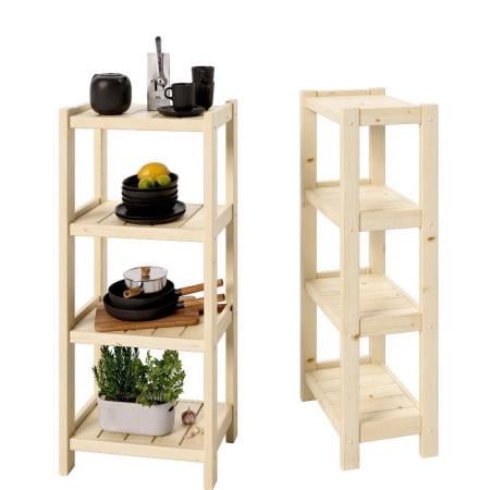 Стеллаж деревянный на 4 полки 1200x500x300 мм (2490388885) - фото 2