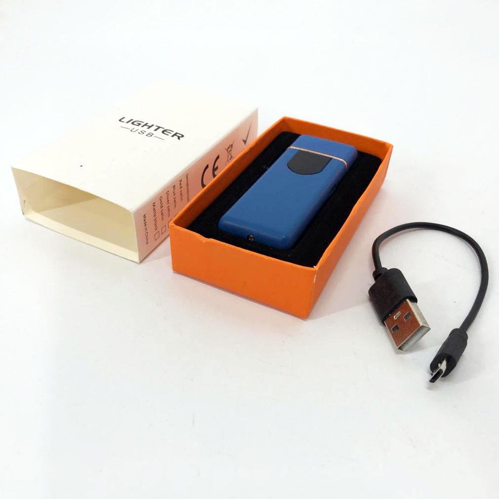 Электроподжигатель USB ZGP ABS сенсорный Синий - фото 6 Электроподжигатель USB ZGP ABS сенсорный Синий - фото 6