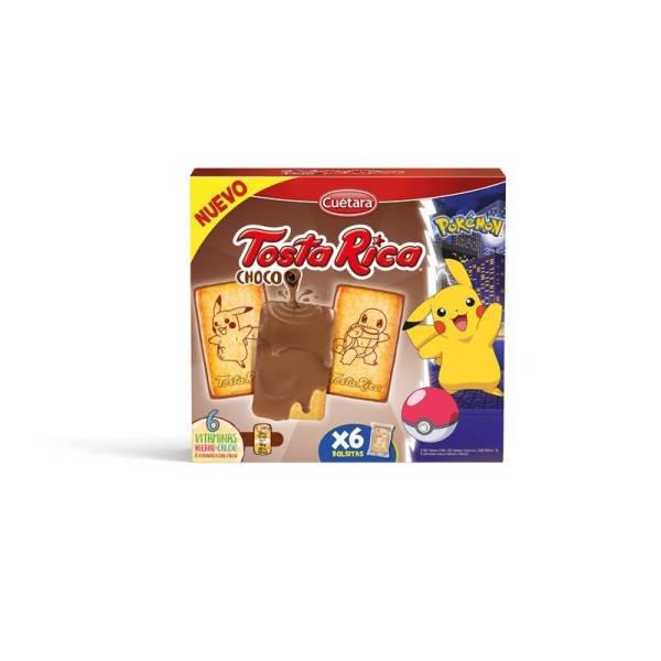 Печенье Cuetara Tosta Choco Leche Pokemon с молочным шоколадом 210 г (21542394)