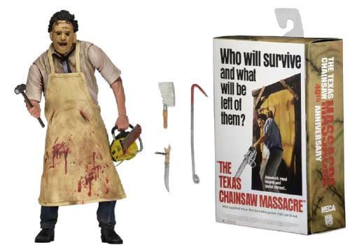 Колекційна фігурка Neca Шкіряне обличчя Leatherface: Texas Chainsaw Massacre 18 см (WST movies Neca)