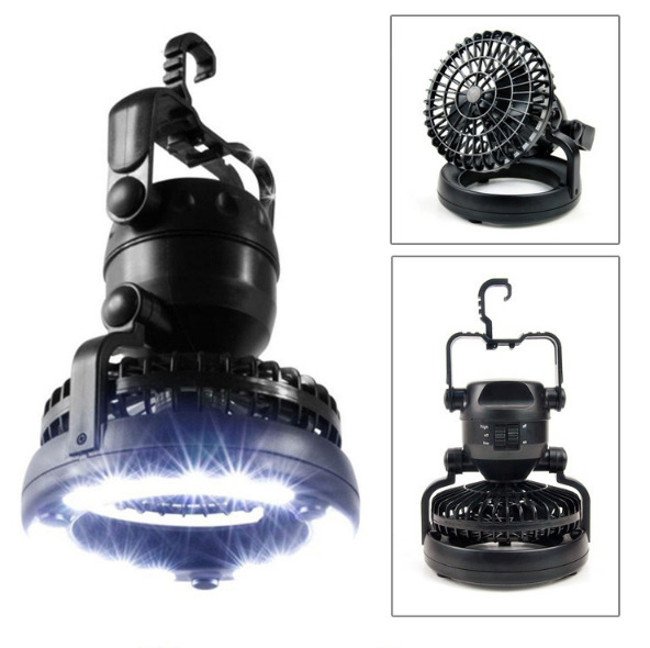 Фонарь с вентилятором SUNROZ LED Happy Camper для кемпинга 2в1 Черный (SUN4583) - фото 2 Фонарь с вентилятором SUNROZ LED Happy Camper для кемпинга 2в1 Черный (SUN4583) - фото 2