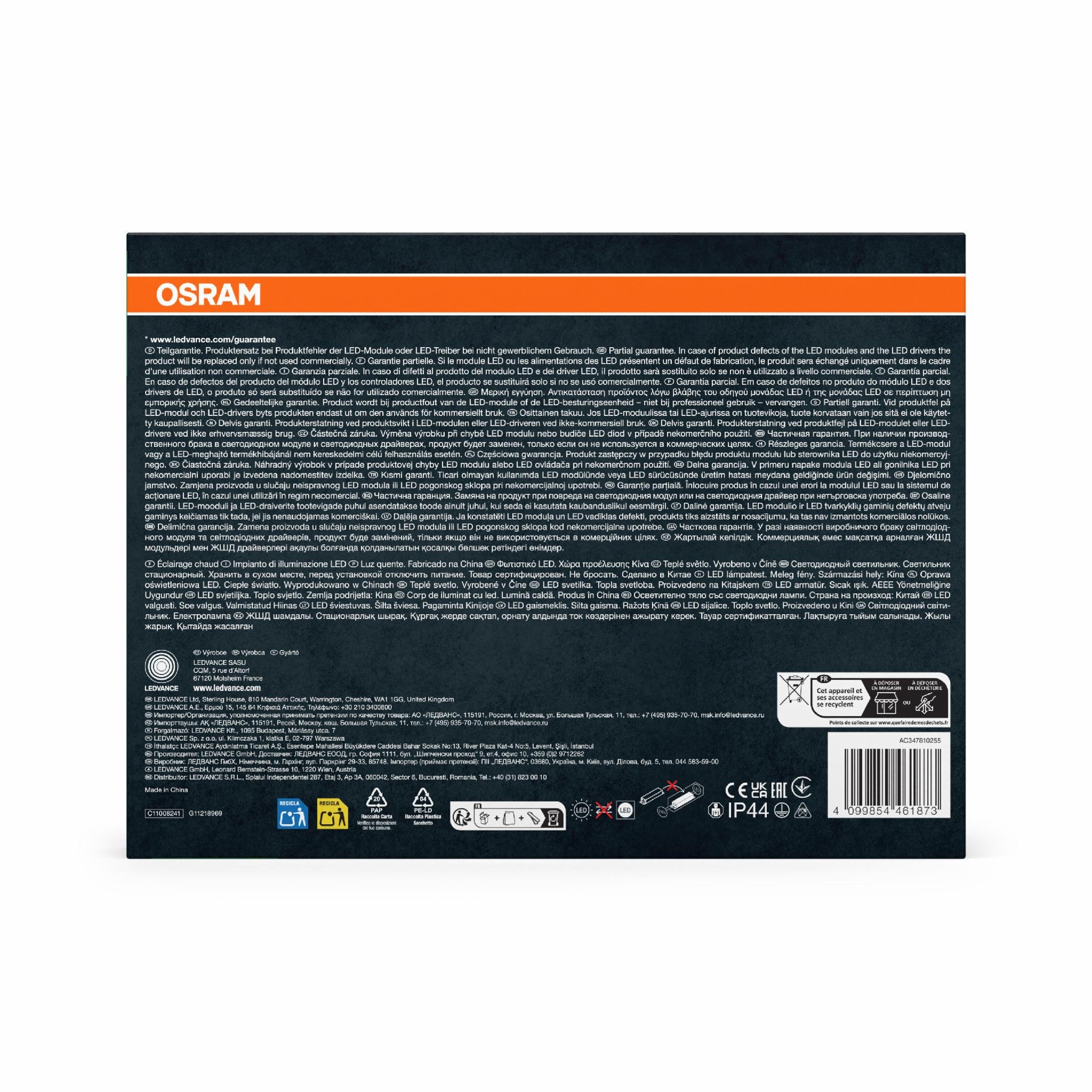 Светильник Osram ENDURA STYLE SHIELD 10.5W 230V 410lm 3000K IP44 60x142x240 мм (4099854461873) - фото 5